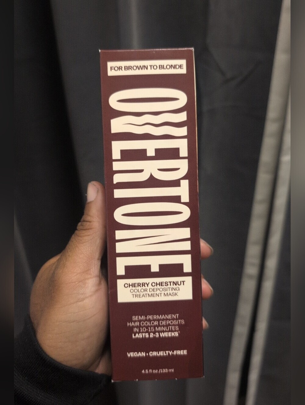 Overtone Cherry Chestnut Semi-Permanent Hair Mask - Brown To Blonde